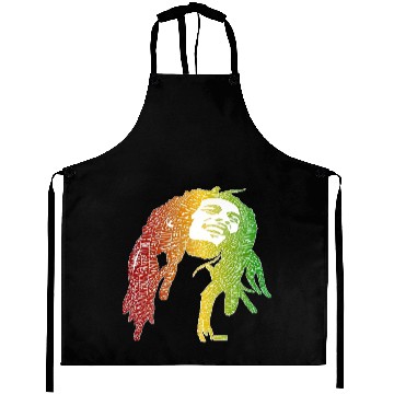 Discover Affiche De Bob Marley Art Aprons