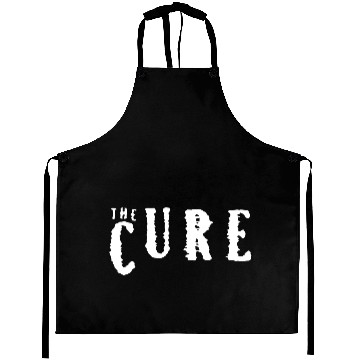 Discover The Cure white logo Classic Aprons