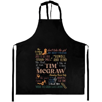 Discover Tim McGraw Lyric Pullover Aprons