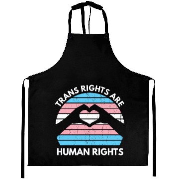 Discover Trans Rights Are Human Rights LGBQT Transgender Aprons