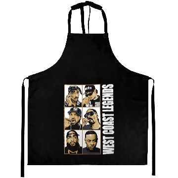 Discover West Coast Legends Hip Hop Graphic Aprons
