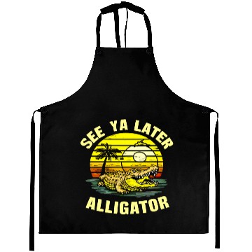 Discover see ya later alligator Baseball Jackets Aprons