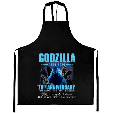 Discover god zilla 1954-2024 70th Anniversary Thank You Aprons
