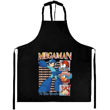 Discover Mega Man The Blue Bomber Gaming Aprons
