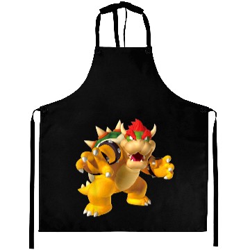 Discover Mario Aprons Super Mario Bowser 3D Poster