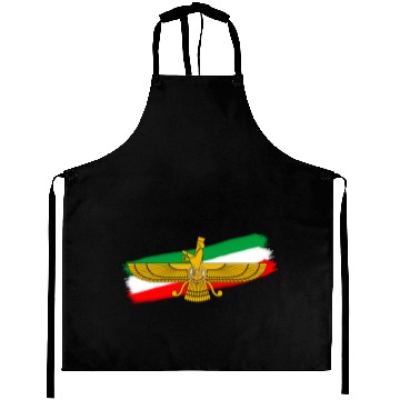 Discover Iran Flag Faravahar Lion Sun Aprons