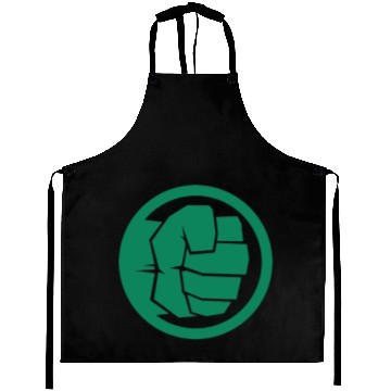 Discover Marvel Hulk Smash Green Fist Icon Tonal Logo Graphic Aprons Pullover Aprons, Gift For Fan