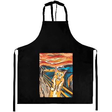 Discover The scream of the cat Aprons