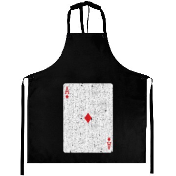 Discover ace of diamonds playing card Aprons