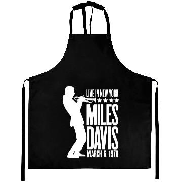 Discover Miles Davis Jazz Music Zip Aprons