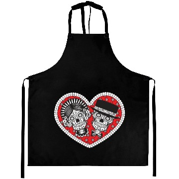 Discover Sugar Skull Couple Aprons