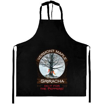 Discover Vermont Maple Sriracha Aprons