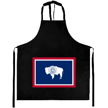 Discover Wyoming Flag Aprons