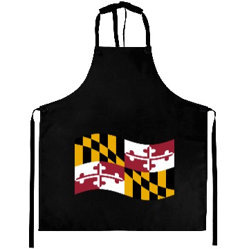 Discover Waving Maryland Flag Aprons