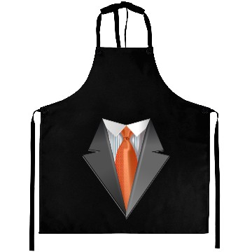 Discover Tuxedo Tie Designs Tie orange Aprons