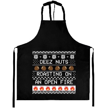 Discover Roasting Deez Nuts Ugly Sweater Aprons