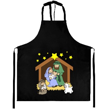 Discover Nativity Scene Aprons