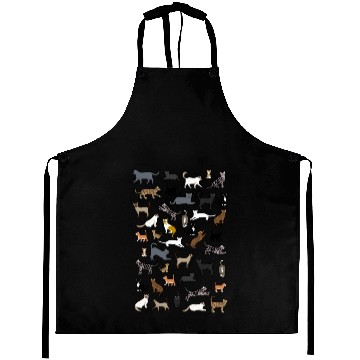 Discover many cat pixel Aprons