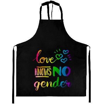 Discover Love Knows No Gender LGBT Pride Rainbow Aprons