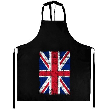 Discover Union Jack Flag Grunge Aprons