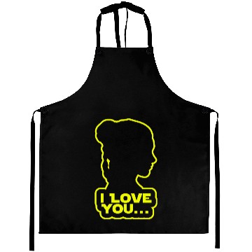 Discover I love you, Princess Leia Aprons