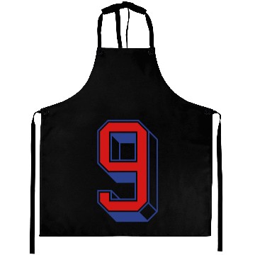 Discover Vintage Jersey number 9 Aprons