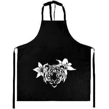 Discover Lotus Tiger (WHITE) Aprons