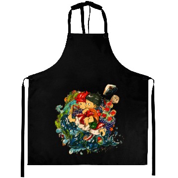 Discover Ponyo Small Button Aprons