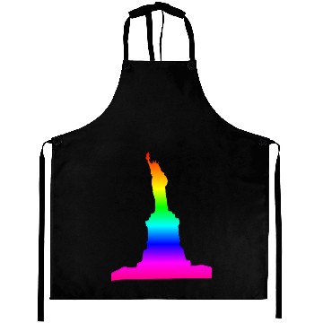 Discover Rainbow Statue Of Liberty Aprons
