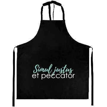 Discover simul justus et peccator Aprons