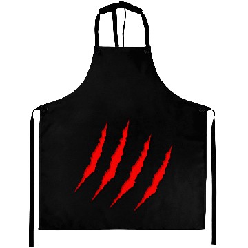 Discover red claws scratches Aprons