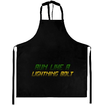 Discover RUN LIKE A LIGHTNING BOLT Aprons