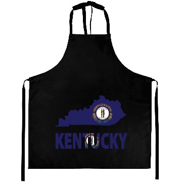 Discover Kentucky Flag Map Aprons