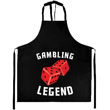 Discover Gambling Legend Red Dice Aprons