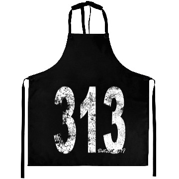 Discover Vintage Detroit Area Code 313 Aprons