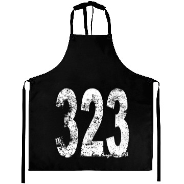 Discover Vintage Los Angeles Area Code 323 Aprons