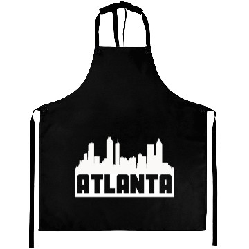 Discover Atlanta Georgia Skyline Silhouette Aprons