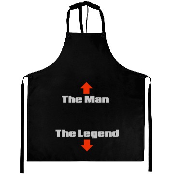 Discover The Man, The Legend. Aprons