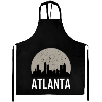 Discover Atlanta Full Moon Skyline Aprons