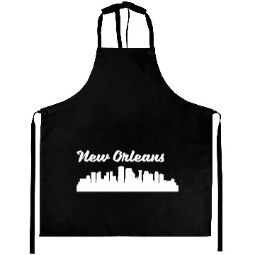 Discover New Orleans LA Skyline Aprons