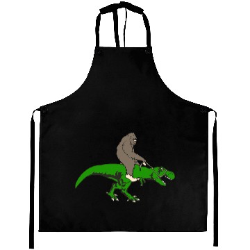 Discover Bigfoot riding T rex Aprons