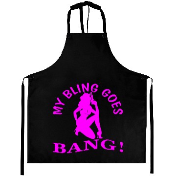Discover My Bling Goes BANG Aprons