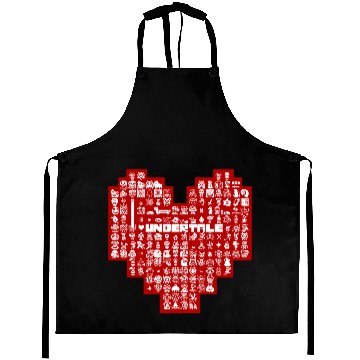 Discover Undertale Heart Character Aprons