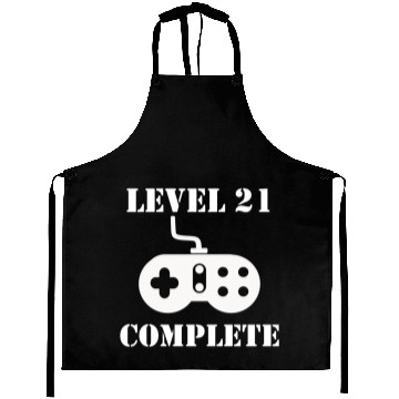Discover Level 21 Complete 21st Birthday Aprons