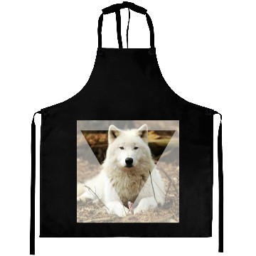 Discover Ivory wolf Aprons