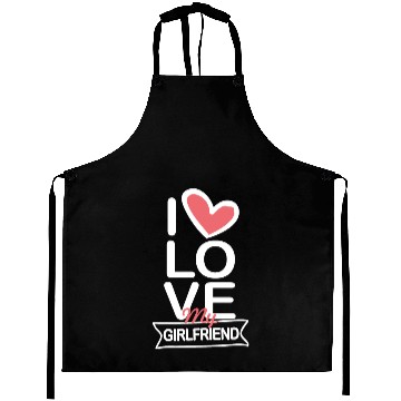 Discover I love my Girlfriend Aprons