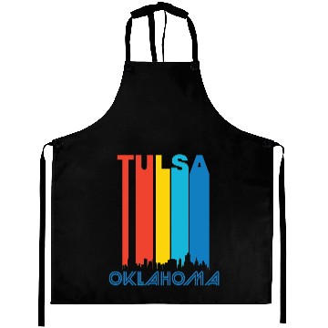 Discover Retro Tulsa Skyline Aprons