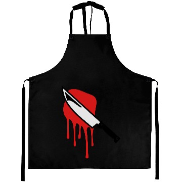 Discover bloody knife halloween Aprons