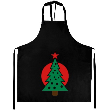 Discover christmas tree with circle Aprons