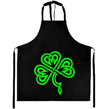 Discover Celtic Shamrock Green 02 Aprons